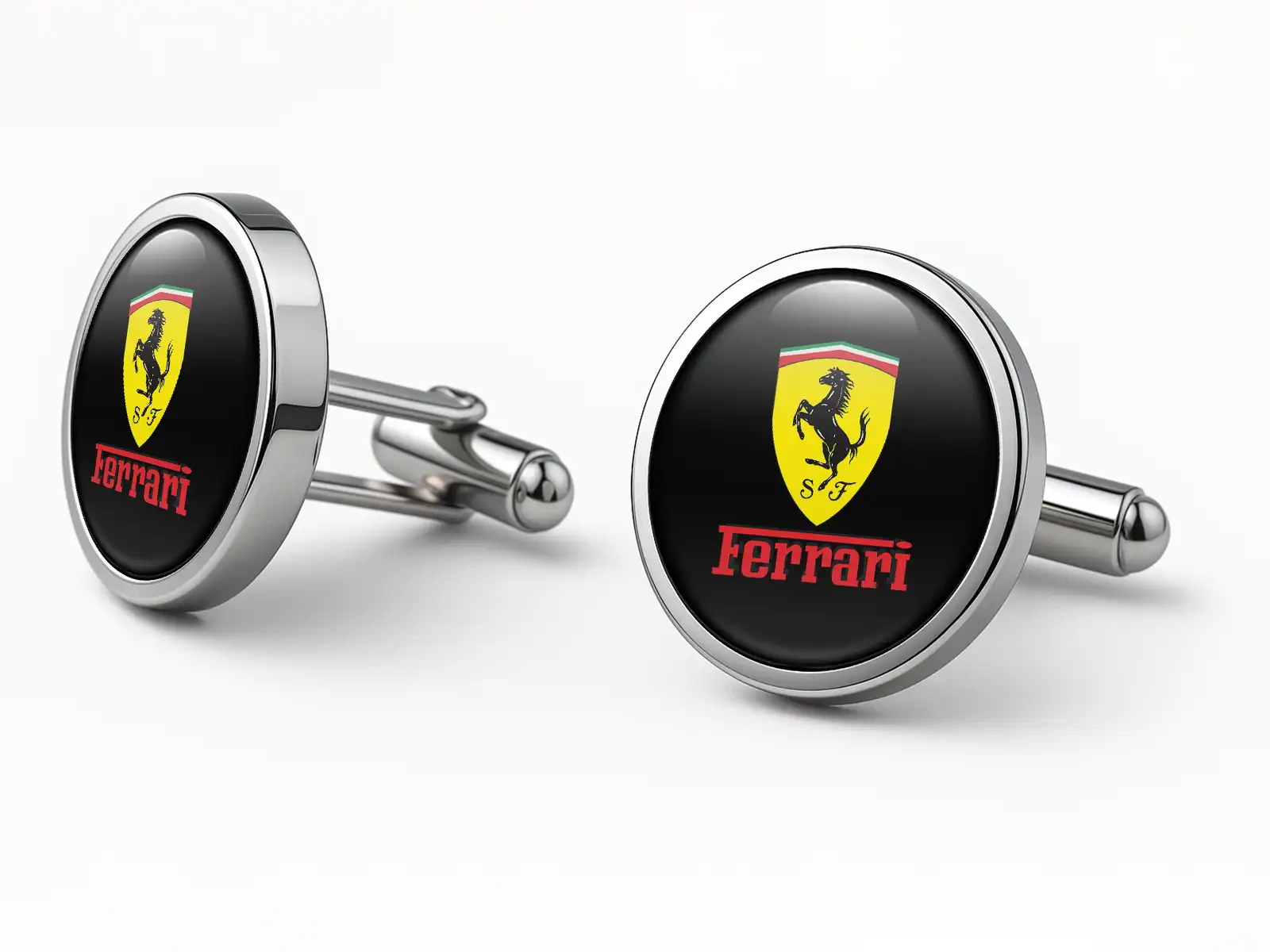 Ferrari Gemelos Elegantes Moda Hombre Universal Premium